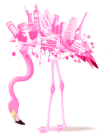 Flamingo, das Icon von Your local Hero