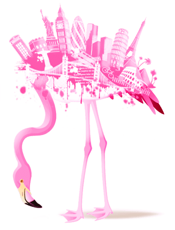 Flamingo, das Icon von Your local Hero